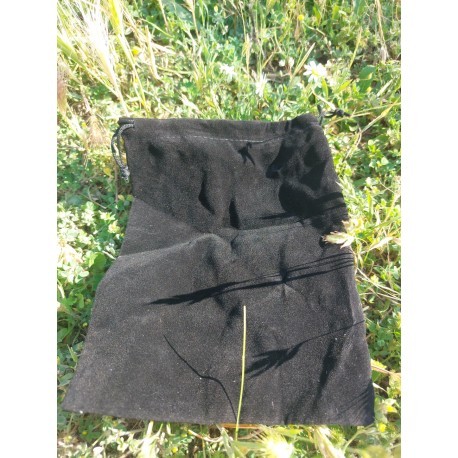 Bourse - JD - velour - noir - 22x15 cm