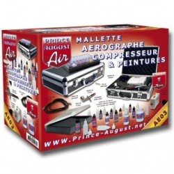 AEROGRAPHE COMPRESSEUR PEINTURES + ULTRA CLEANER AE03+