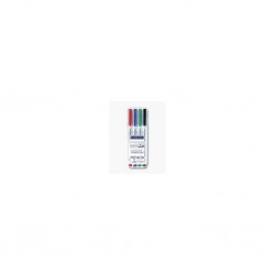 Staedtler marqueur non-permanent 315m lumocolor, Étui de 4 couleurs