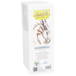 DRAGON SHIELD FOUR COMPARMENT BOX WHITE