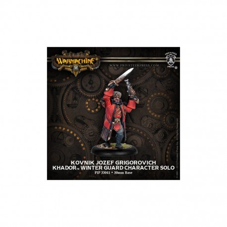 WARMACHINE KHADOR KOVNIK JOSEF GRIGOROVICH WINTER GUARD CHARACTER SOLO