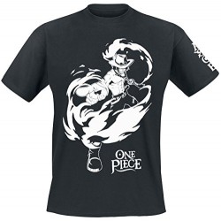 TSHIRT ONE PIECE ACE/NOIR TAILLE L