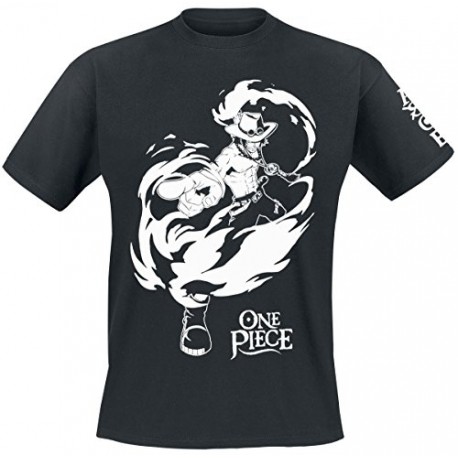 TSHIRT ONE PIECE ACE/NOIR TAILLE L