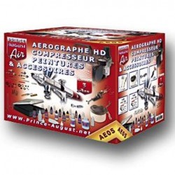 Aerographe HD compresseur peintures accessoires UC01