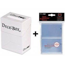 Ultra Pro Deck Box + 100 Protector Sleeves - Clear - Magic: The Gathering - Standard