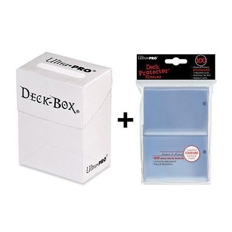 Ultra Pro Deck Box + 100 Protector Sleeves - Clear - Magic: The Gathering - Standard